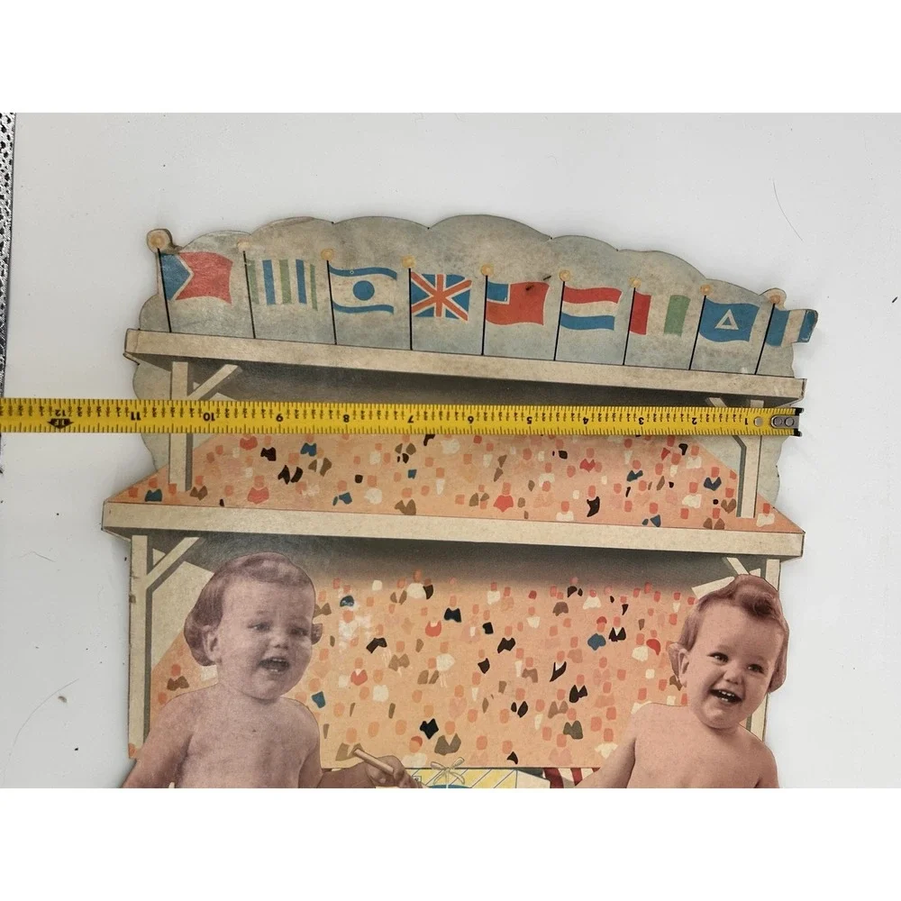 Vintage 1950s Playtex Dryper Store Display Advertisement Stand Up Ephemera